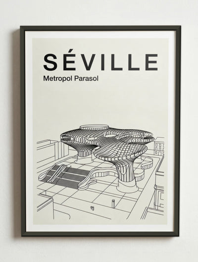 Affiche de Séville – Cadre métal
