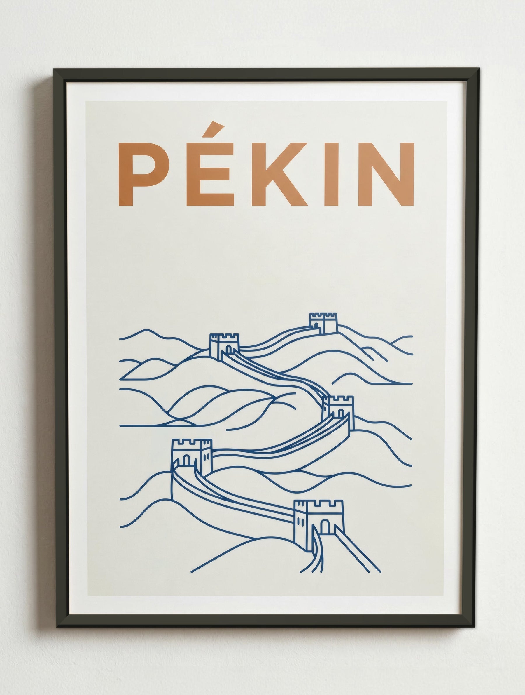 Affiche Pékin – Cadre métal