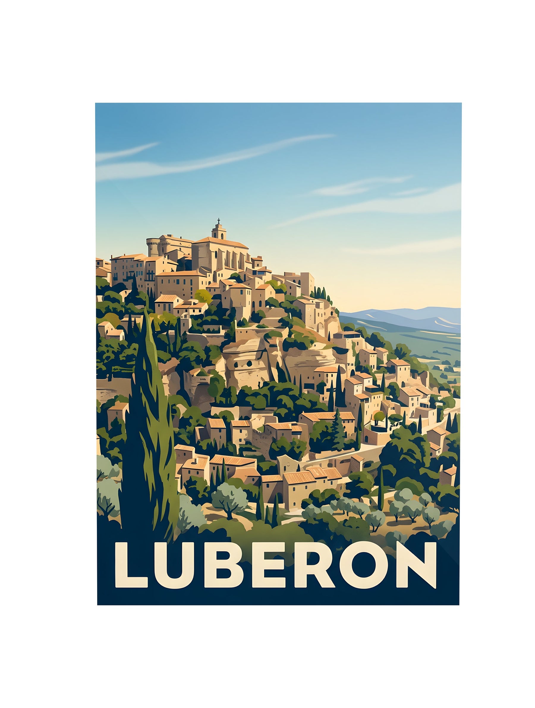 Affiche de Luberon – Cadre noir