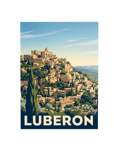Affiche de Luberon – Cadre noir