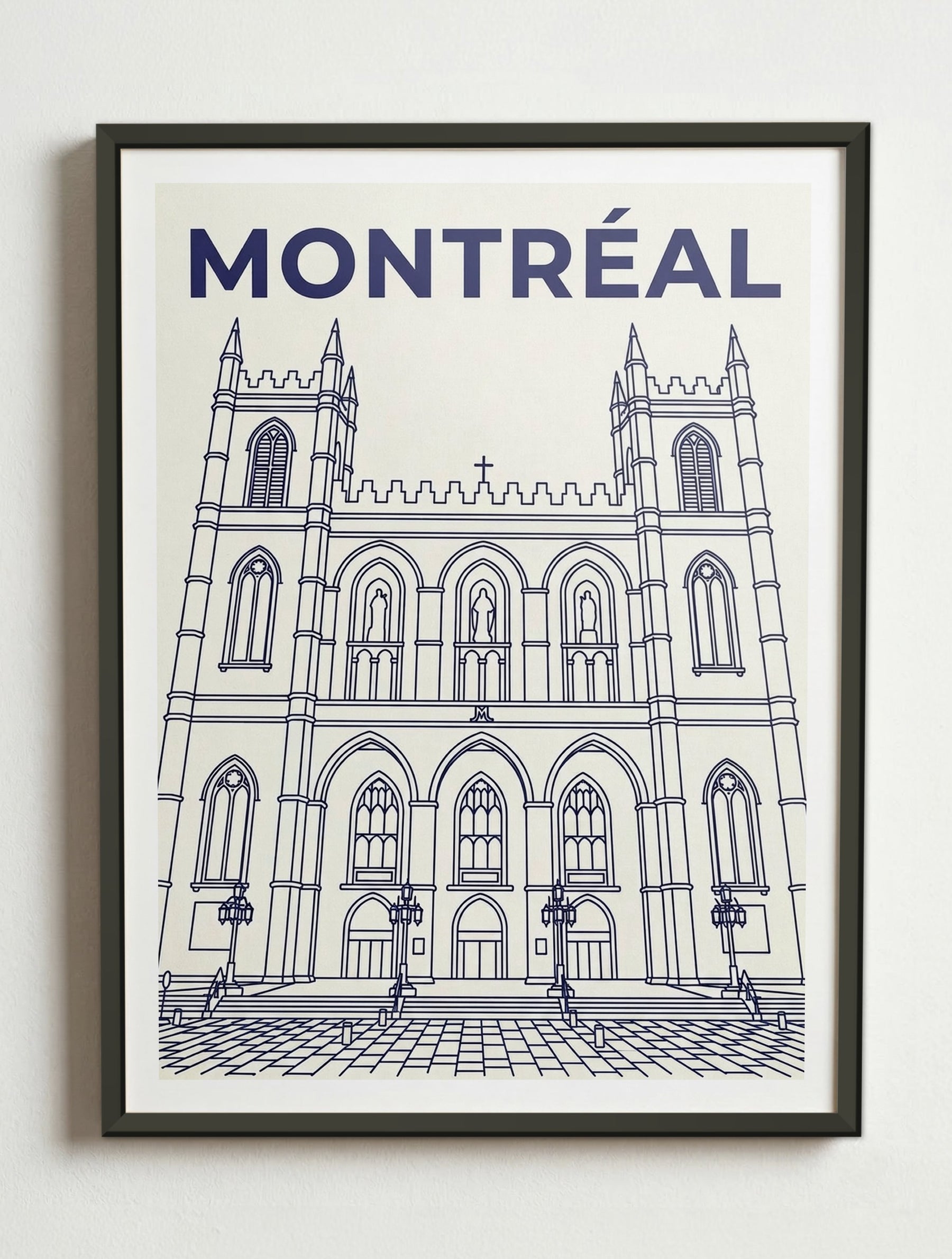 Affiche de Montréal – Cadre métal
