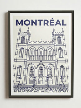 Affiche de Montréal – Cadre métal
