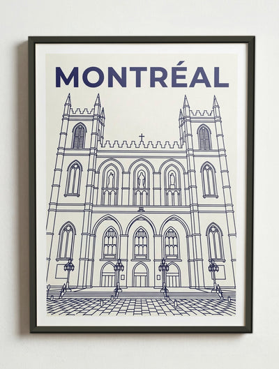 Affiche de Montréal – Cadre métal