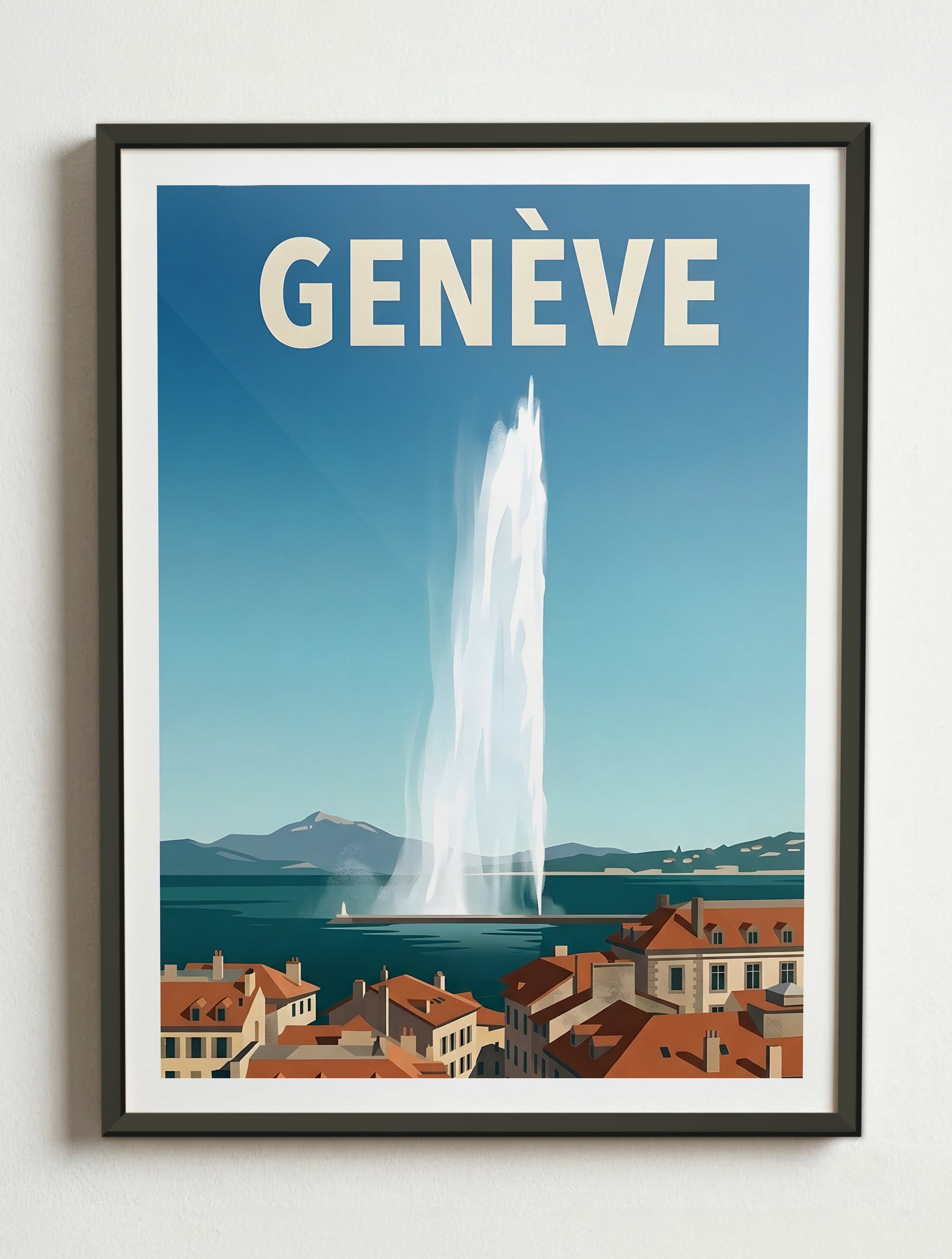 Affiche de Genève – Cadre métal