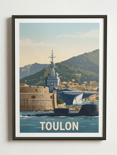 Affiche de Toulon – Cadre métal