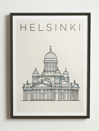 Affiche de Helsinki – Cadre métal