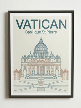 Affiche de Vatican – Cadre métal