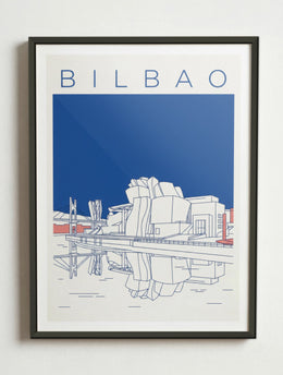 Affiche de Bilbao – Cadre métal
