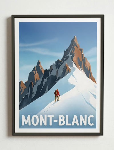 Affiche de Mont-Blanc – Cadre métal
