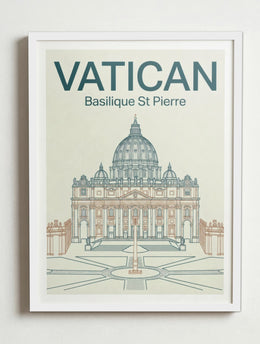 Affiche de Vatican – Cadre blanc