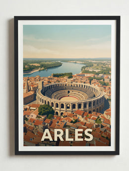 Affiche de Arles - Arènes d'Arles – Cadre noir