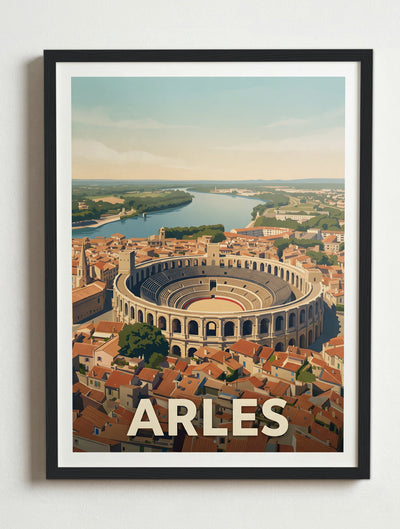 Affiche de Arles - Arènes d'Arles – Cadre noir