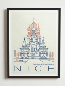 Affiche de Nice – Cadre noir