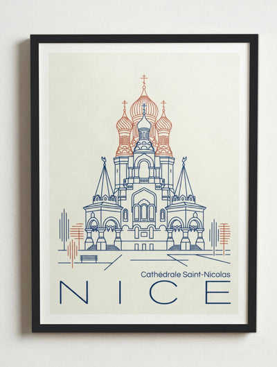 Affiche de Nice – Cadre noir
