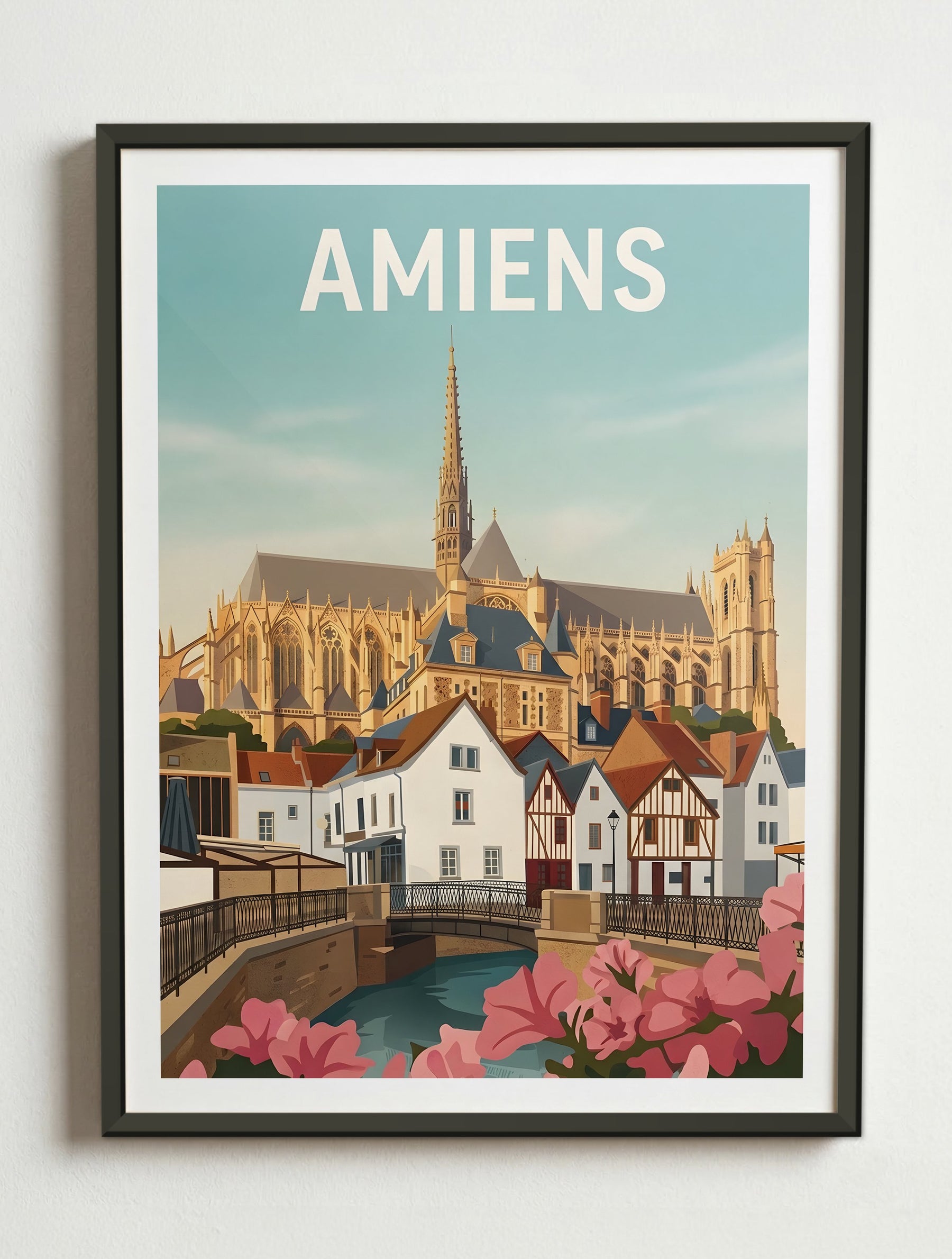 Affiche de Amiens – Cadre métal