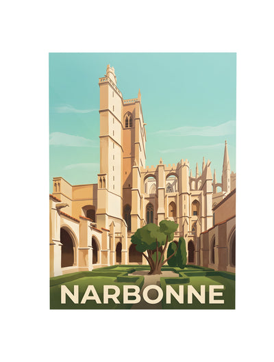 Affiche de Narbonne – Cadre noir