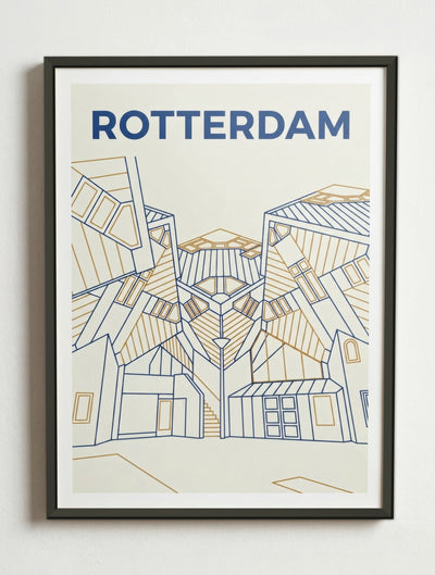 Affiche de Rotterdam – Cadre métal