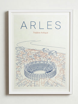Affiche de Arles – Cadre blanc