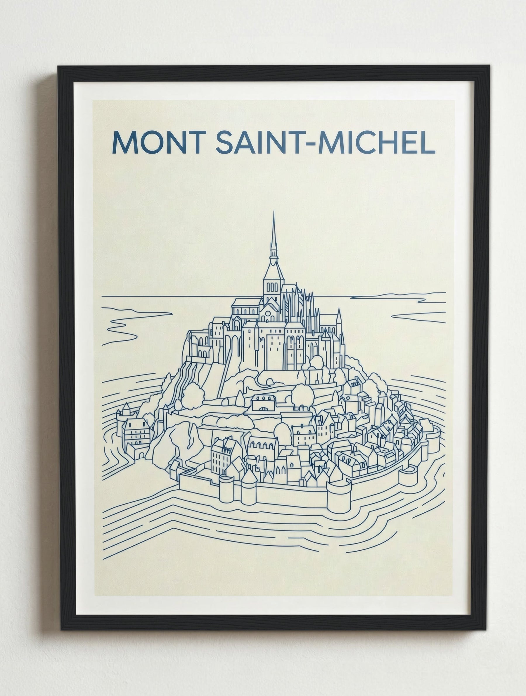 Affiche de Mont Saint-Michel – Cadre noir