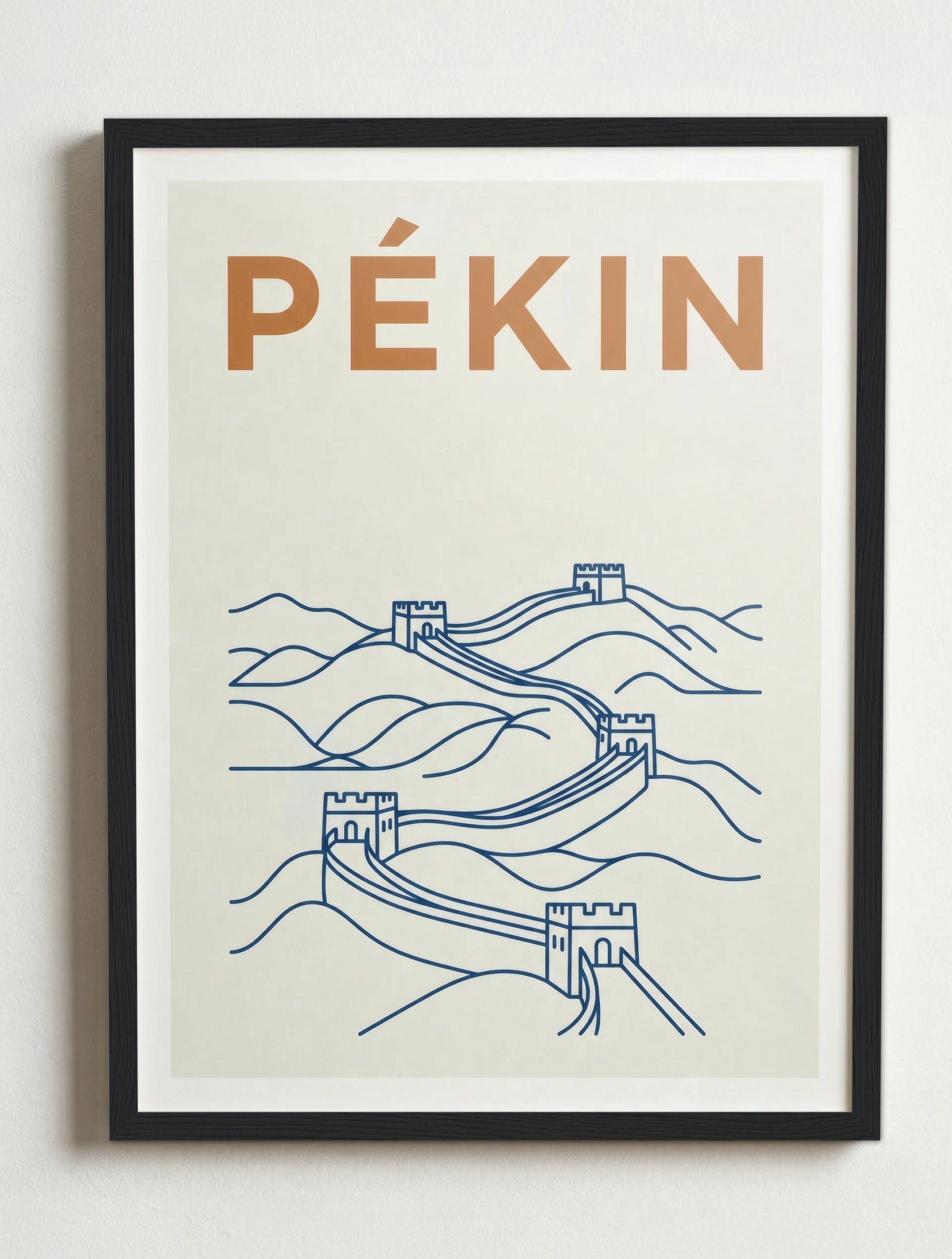 Affiche Pékin – Cadre noir