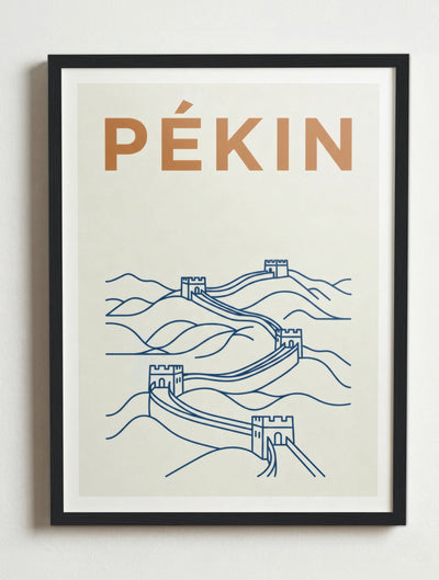 Affiche Pékin – Cadre noir