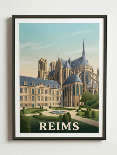 Affiche de Reims – Cadre métal