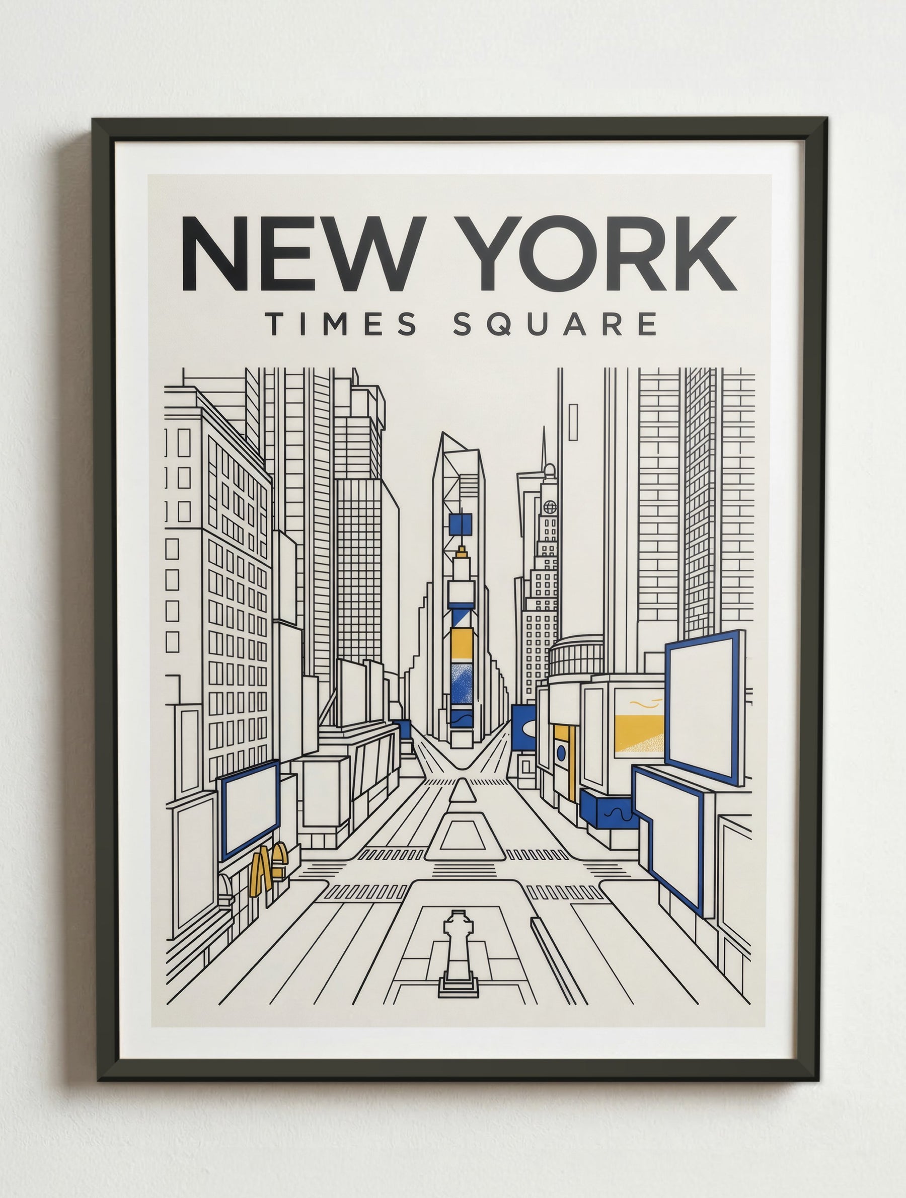 Affiche de New York – Cadre métal