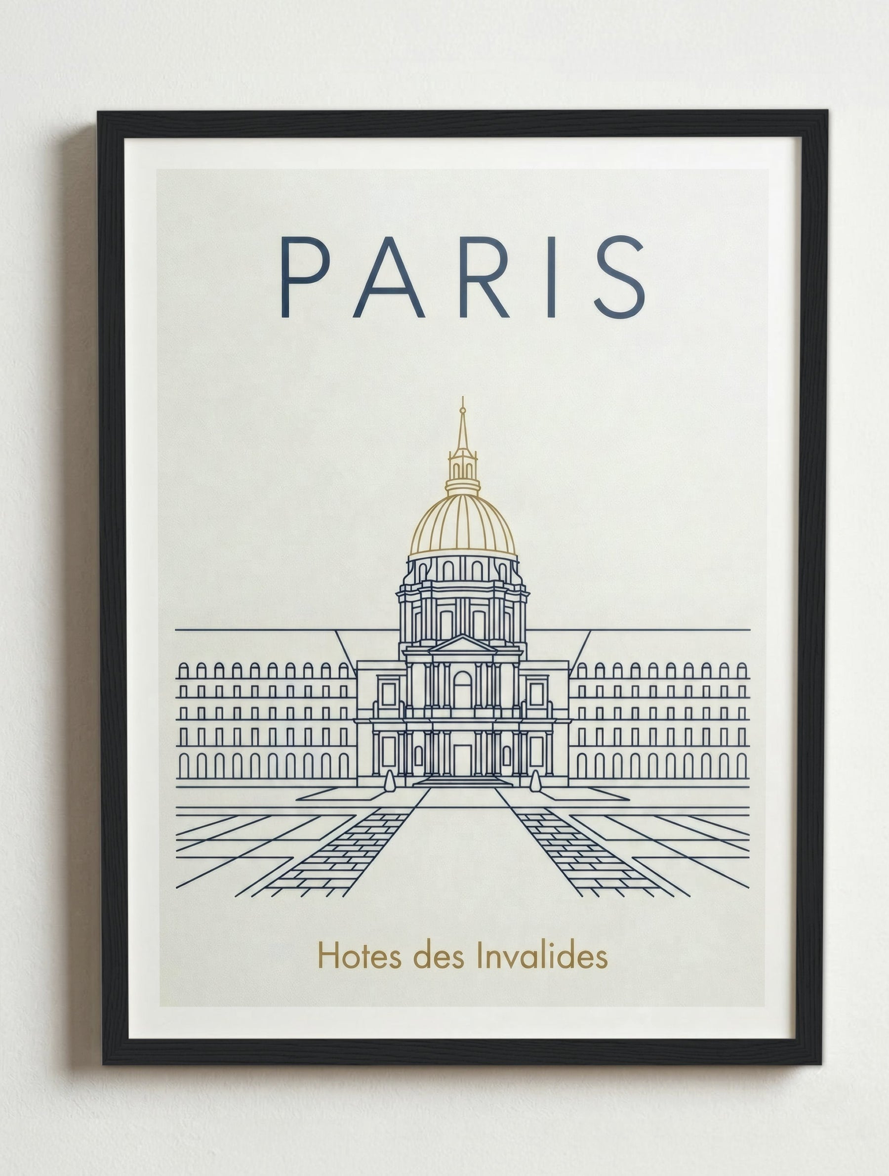 Affiche de Paris – Cadre noir