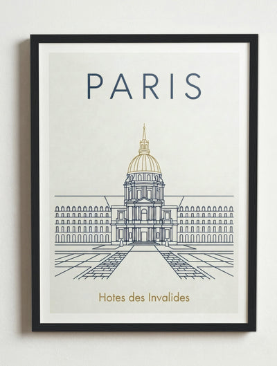 Affiche de Paris – Cadre noir