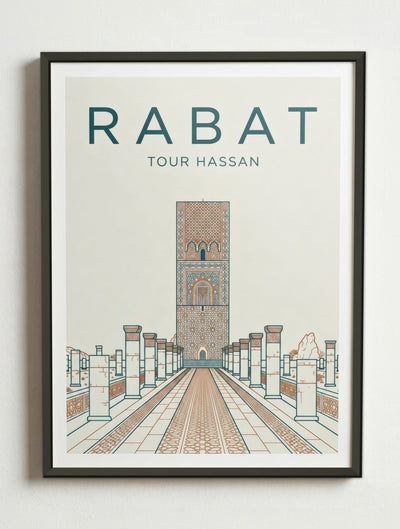 Affiche de Rabat – Cadre métal