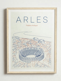 Affiche de Arles – Cadre bois