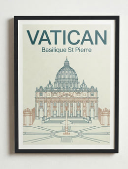 Affiche de Vatican – Cadre noir