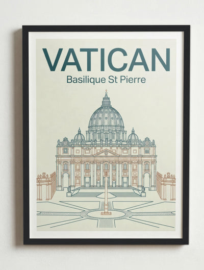 Affiche de Vatican – Cadre noir