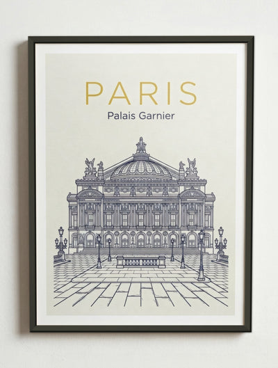 Affiche de Paris – Cadre métal