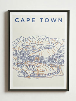 Affiche de Cape Town – Cadre métal