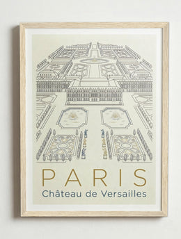 Affiche de Paris – Cadre bois