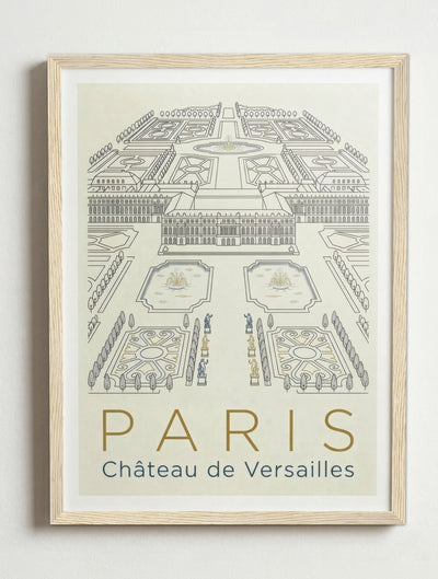 Affiche de Paris – Cadre bois