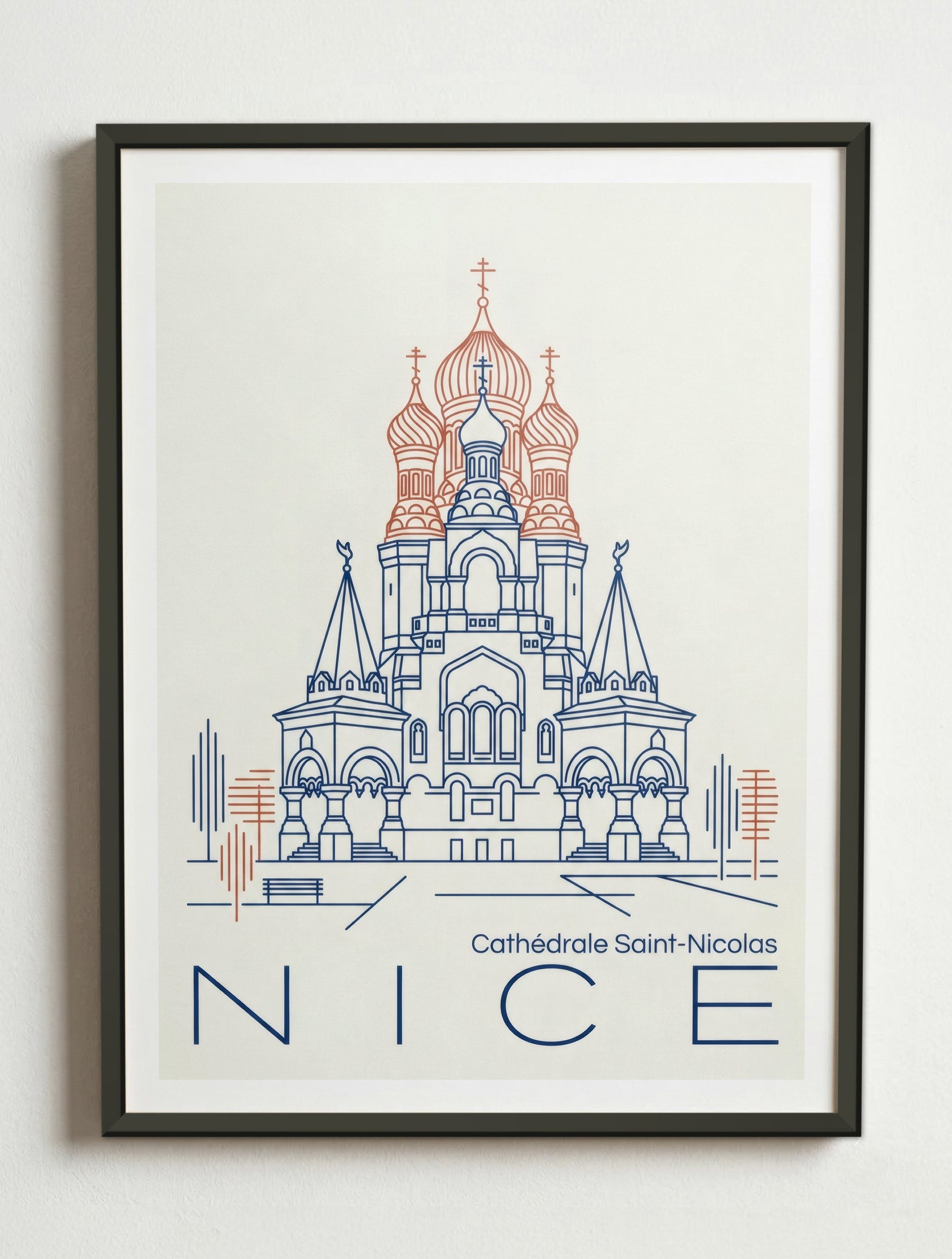 Affiche de Nice – Cadre métal