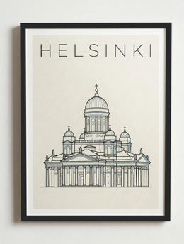 Affiche de Helsinki – Cadre noir