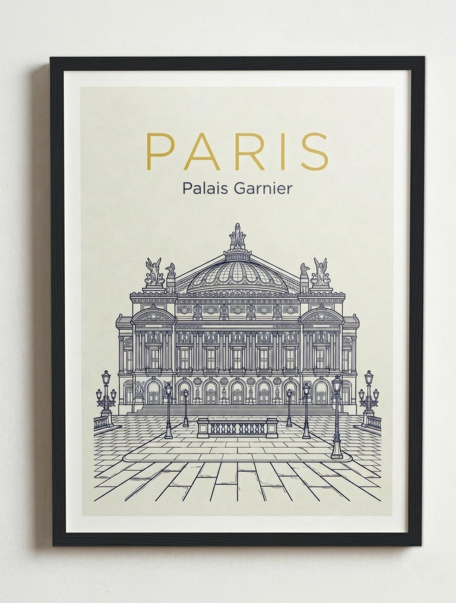 Affiche de Paris – Cadre noir