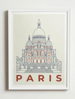 Affiche Paris – Cadre blanc